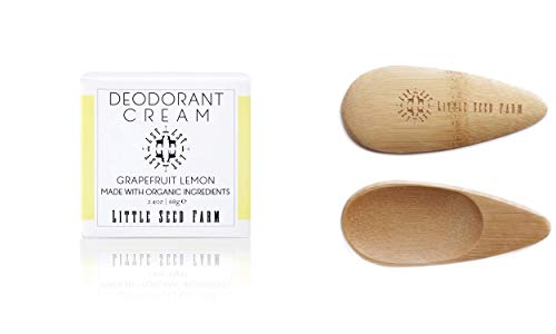 All Natural Aluminum & Baking Soda Free Deodorant Cream with Applicators - Grapefruit Lemon, 2.4 oz