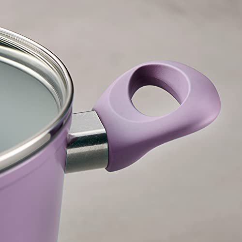 Tramontina Purple 14-Piece Ceramic Non-Stick Cookware Set with Lids