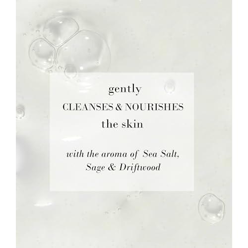 Hand Soap, Sea-Drift Aroma, 32 oz, Refill Pouch, Nourish and Softens Skin, Luxurious Scent of Sea Salt, Sage, Driftwood, Rich Lather