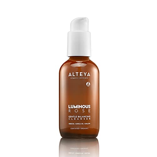 Alteya Organics Rose Gentle Balancing Facial Cleanser 4oz - Organic & Hydrating
