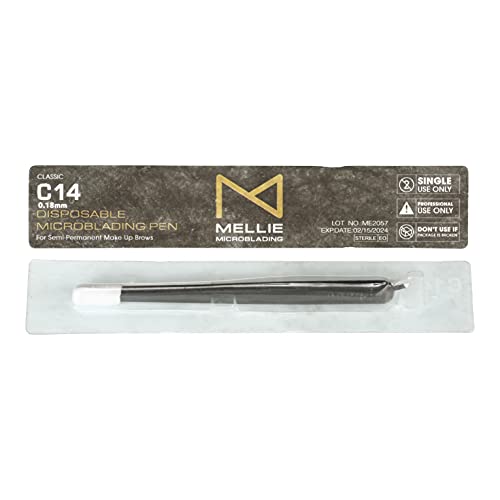 Microblading Disposable Pen 10 Pack - C14 .18mm Black Eyebrow Tool