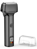 Men's Electric Foil Shaver with Pop-Up Trimmer Waterproof & Rechargeable - Black