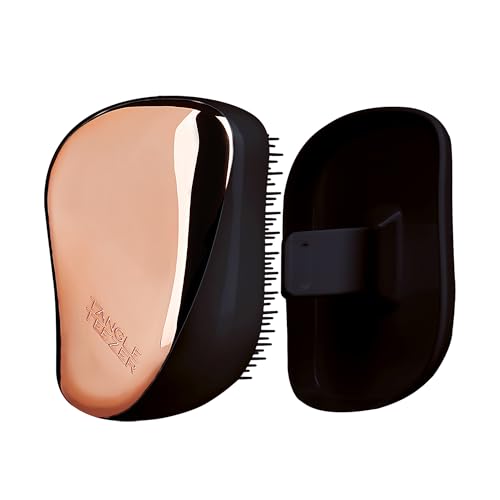 Tangle Teezer Compact Styler Detangling Hairbrush - Black & Rose Gold