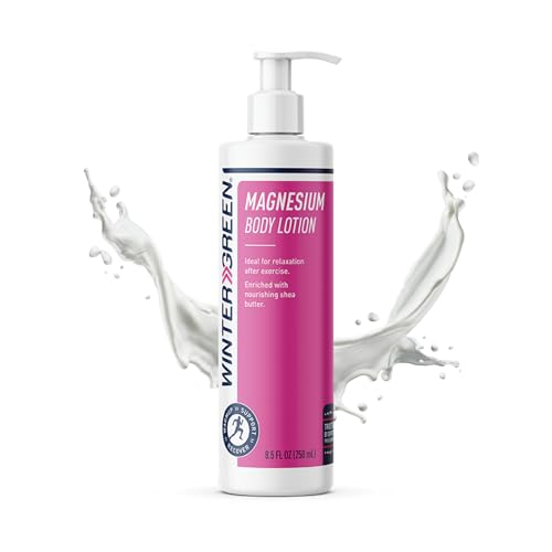 Wintergreen Magnesium Body Lotion, 8.5oz ? Arnica, Menthol for Muscle Recovery, Soothing and Hydrating Formula for Sore Muscles, Fast-Absorbing Relief