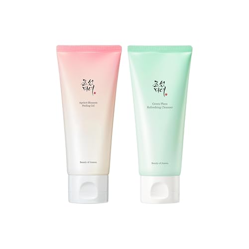 Korean Apricot Blossom Peeling Gel & Green Plum Refreshing Cleanser Set 100ml