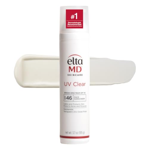 Untinted EltaMD UV Clear Face Sunscreen SPF 46 Oil-Free 3.7 oz - Broad Spectrum Protection