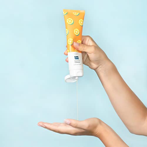 Elizabeth Mott Vitamin C Face Scrub, Cleanser, and Moisturizer | Vegan and Cruelty-Free Skincare for Brightening and Glowing Skin