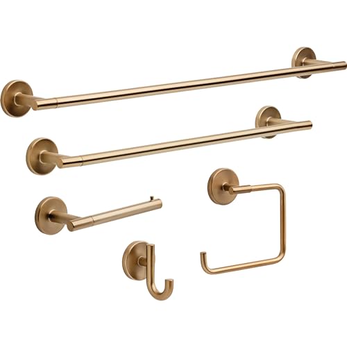 Delta 24 Inch Double Towel Bar - Champagne Bronze Finish