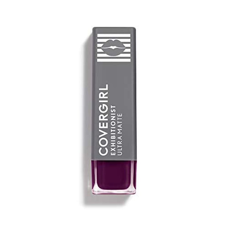 COVERGIRL Exhibitionist Ultra-Matte Lipstick, Transfer-Proof, .11 Fl Oz, 1 Count, Matte Lipstick, Long Lasting, No Cracking or Flaking, Increases Lip Moisture