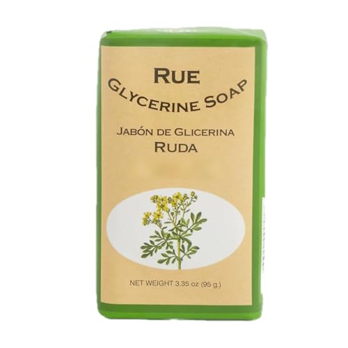 Lanman & Kemp Rue Glycerine Soap Bar 3.35 Oz - Jabon De Glicerina Ruda (Pack of 4)