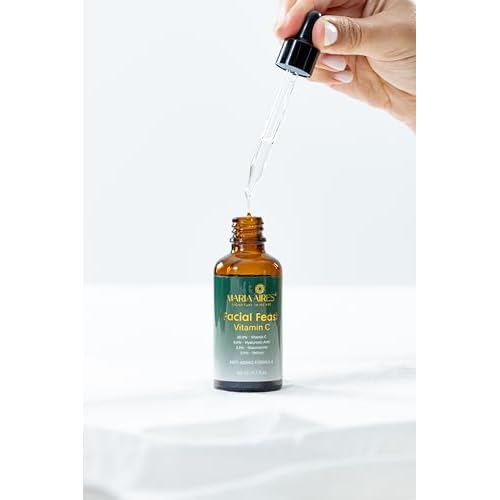 Maria Aires Facial Feast Vitamin C - Brightens & smooths with 20% Vitamin C, Retinol, Niacinamide & HA. Evens skin tone, reduces signs of aging. A feast for your face