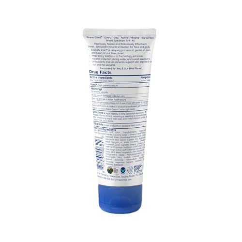 Active Mineral Sunscreen SPF 45 - Reef Safe, Water Resistant, SPF 45, 80 Min - Stream 2 Sea