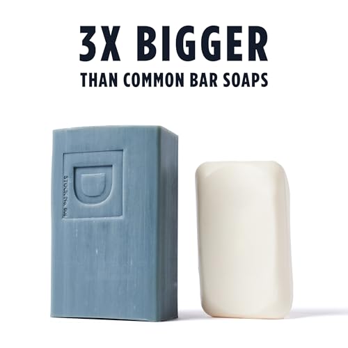 Duke Cannon Big Brick Soap Bar for Men Midnight Swim 10 oz 3 Pack - Long-Lasting Freshness