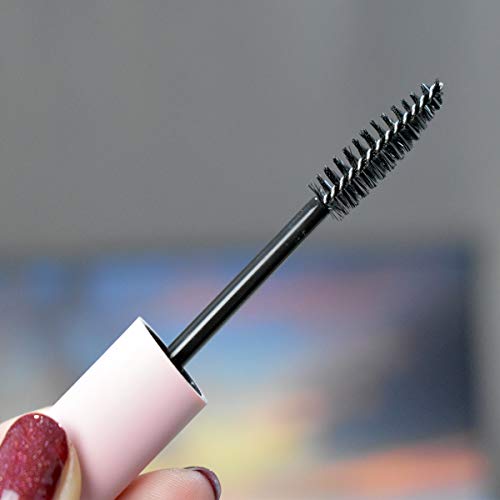 GTHER 10PCS 10ML Empty Mascara Tube Bottle With Eyelash Wand, Rubber Inserts & Funnels Set for Castor Oil/Growth Oil, DIY Cream Container With Cap, Matte Pink