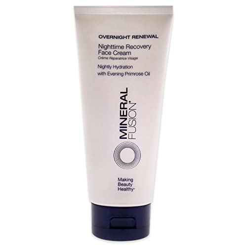 Mineral Fusion Overnight Renewal Night Face Cream - 3.4 oz - Restorative Nighttime Moisturizer