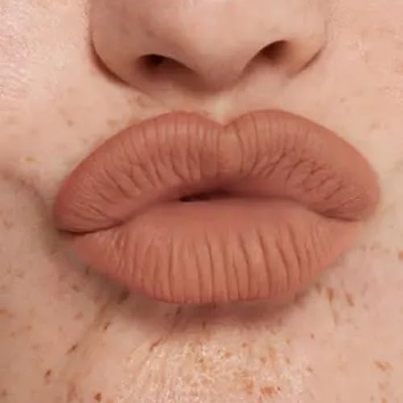 about-face Matte Fix Lip Pencil Baby Be Good ? Long-Wear, Creamy Matte Lip Liner with Hyaluronic Acid & Vitamins C & E ? Vegan, Cruelty-Free, Clean Beauty ? 0.042 oz (Peachy Beige)