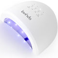 Lavinda UV LED Nail Lamp for Gel Polish, 48W Nail Dryer with Premium Matte Finish, Fast Curing UV Light with 4 Timers, Smart Sensor & Detachable Base for Hands & Feet Salon Home DIY Manicure