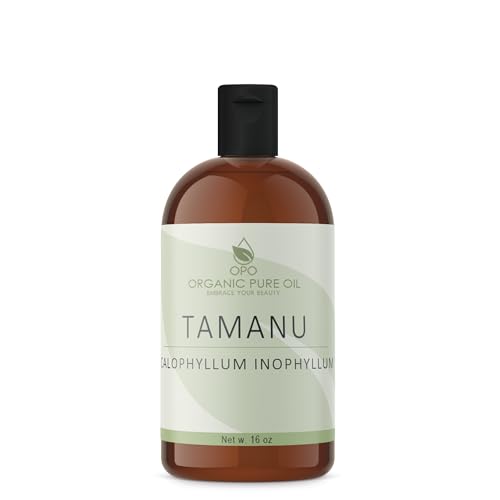 Tamanu Oil 16 oz - Cold-Pressed Pure Calophyllum Inophyllum Nutrient for Skin Hair Nails