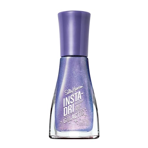Sally Hansen Insta-Dri Galactic Nail Polish | Quick Dry, Long Lasting, Streak-Free Shine | Semi-Opaque, Shimmery | 110 Ne-Blue-la | Holographic Blue-Purple Nail Color