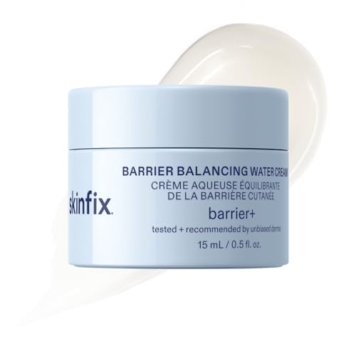 Skinfix Barrier Balancing Water Cream Mini - 0.5 oz, Lightweight Hydrator for Oily & Combo Skin, Vegan & Fragrance-Free
