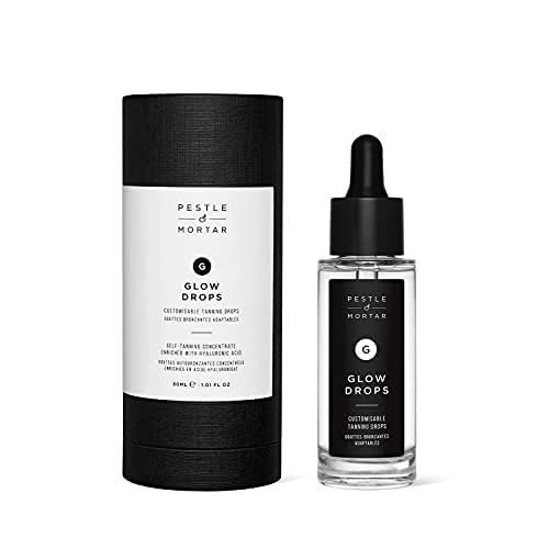 Pestle & Mortar 2% Pure Hyaluronic Acid Serum 30ml + Glow Drops - Customisable Self Tanner 30ml
