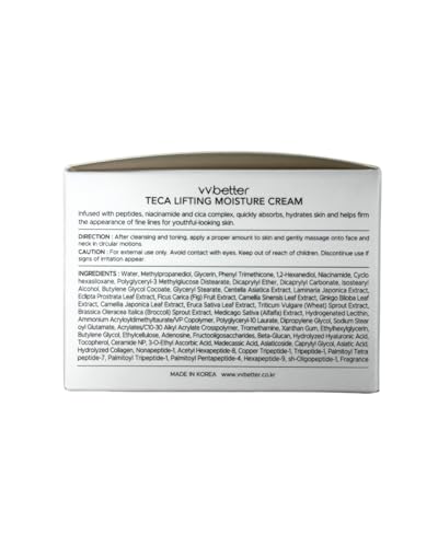 Cica Face Moisturizer with Peptides Niacinamide for Sensitive Skin 1.69 fl oz