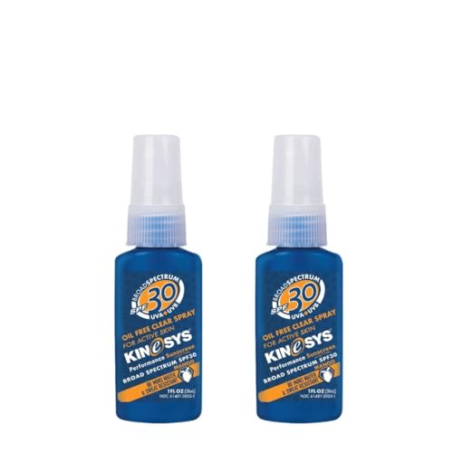 SPF 30 Clear Sunscreen Spray with Mango Scent - 2 Pack, Travel Size