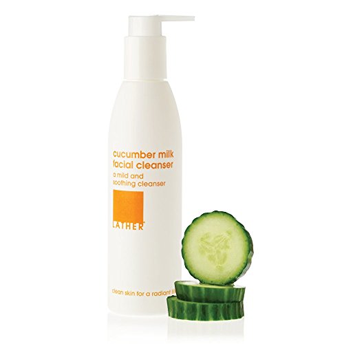 Facial Cleanser - Cucumber Milk, Gentle Face Wash for Dry & Mature Skin - 6 Fl Oz