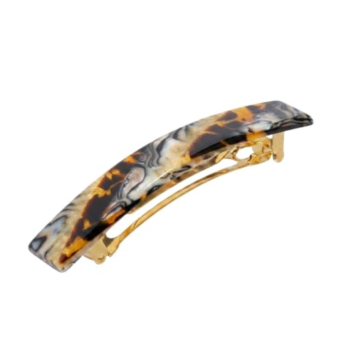 Lasco France Luxe Earthy Stone French Barrette for Thin Hair - Elegant Hair Clips