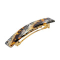 Lasco France Luxe Earthy Stone French Barrette for Thin Hair - Elegant Hair Clips