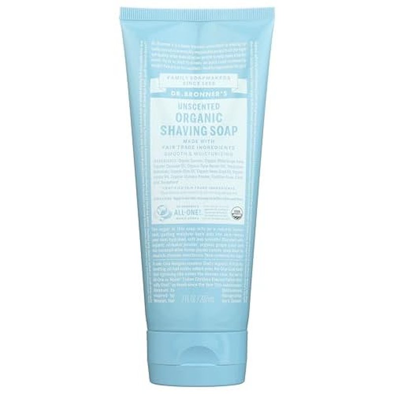 Dr Bronners, Shave Gel Mild Unscented Organic Fair Trade, 7 Fl Oz