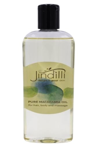 Jindilli - Pure Macadamia Oil | Cold-Pressed, Filtered, All-Natural, Vegan, Non-GMO, Hexane-Free, Cruelty-Free - Multipurpose Moisturizer (7.5 oz)