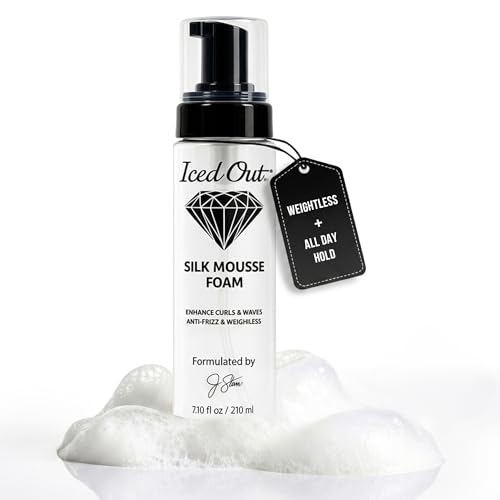 Volumizing Curl & Frizz Control Hair Mousse for Men & Women – Long-Lasting Hold, Shine, 7.10 fl oz