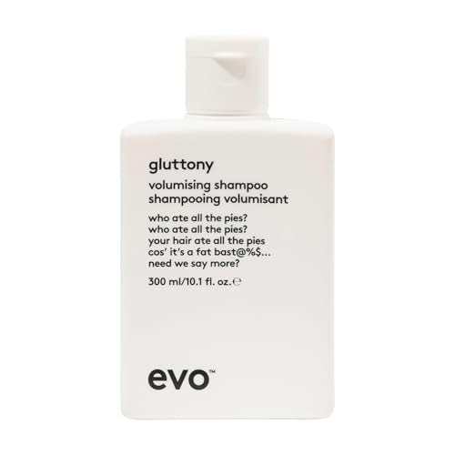 EVO Gluttony Volumizing Sulfate-Free Shampoo 10.1 Fl Oz for Fine Hair - Adds Lift & Color Protection
