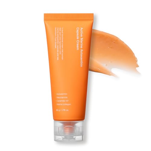 Active Marine Astaxanthin Capsule Cream for Skin Brightening & Hydration - 1.69 oz