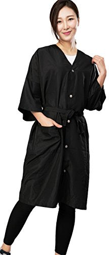 Salon Client Gown Robe Cape with Snap Closures - Kimono Style Hairdressing Smock