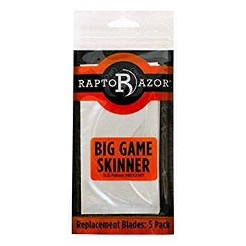 Big Game Skinner Replacement Blades - 5 Pack, Razor Sharp Stainless Steel