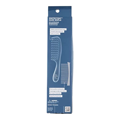 The Knot Dr. For Conair Pro Brite 2-in-1 Detangle Dual-Row Comb, Blue, 1-Piece