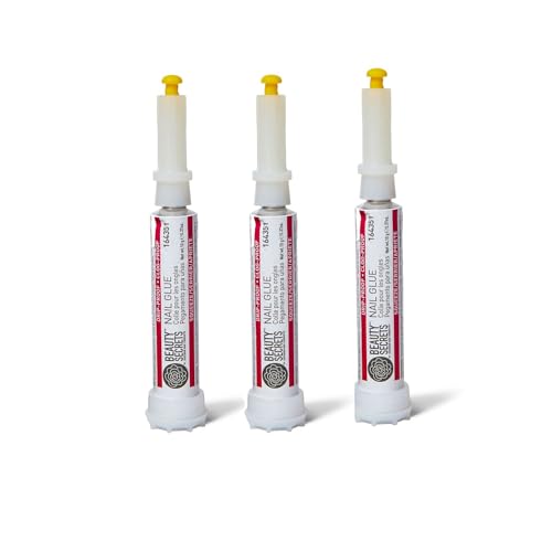 Nail Glue Drip & Clog Proof - Strong Long-Lasting Bond, Quick-Dry 3 Pack