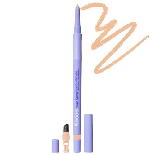 Kosas Soulgazer Intensifying Waterproof Gel Eyeliner - Gravitate (creamy beige matte). Bonus Premium Korean Sheet Masque with Collagen