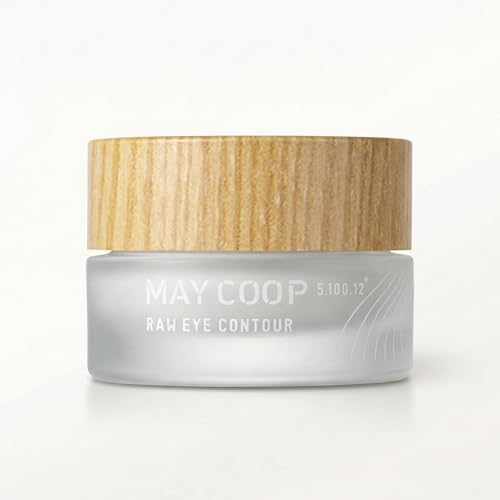 MAY COOP Raw Eye Contour | Korean Eye Cream with Sugar Maple Extract & Peptides, Hydrating Cream Contour for Daily Care, Lightweight Formula for Sensitive Skin, 0.67 fl oz