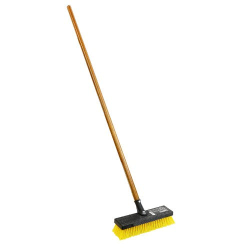 Quickie Deck Scrub with 54-Inch Handle for Outdoor Cleaning