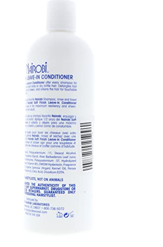 Nairobi Soft Finish Leave-In Conditioner - 16 oz Hair Care for All Hair Types