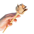 Treated Wood Hand-Carved Wooden Rose - Unique Handmade Anniversary Gift for Her