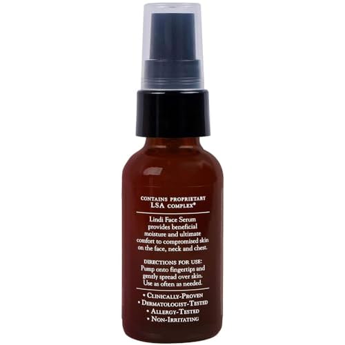 LINDI SKIN Lavender Face Serum - Ultimate Moisture and Comfort To Restore Your Skin Immediately - Reduce Facial Rash, Redness, and Itching - Relieves Uncomfortable Effects of Chemo Rash(1 fl oz)