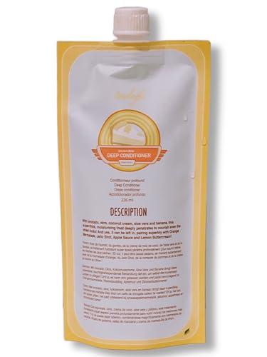 Ecoslay Banana Cream Deep Conditioner 8 oz - Nourishing Hair Mask for Dry, Damaged & Curly Hair - Plant-Based Treatment - Variation: 8 Fl Oz Pack of 1
