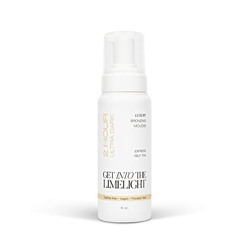 Get Into The Limelight 2 Hour Express, Ultra Dark Self Tanner, Sunless Tanning Mousse Rinses in 2 Hours, 8 oz.