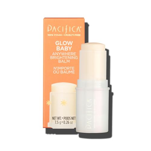 Pacifica Glow Baby Vitamin C Serum Stick ? Brightening Balm for Dark Spots & Undereyes, Hydrating with Hyaluronic Acid, Instant Illuminating Glow, Vegan