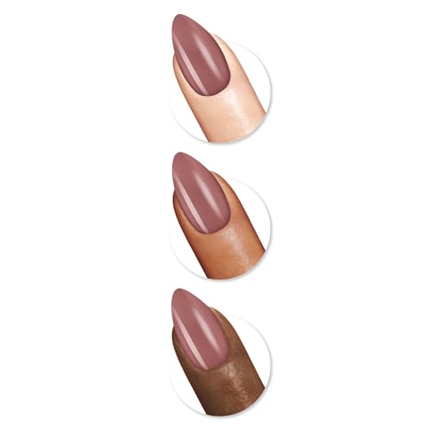 Sally Hansen Salon Effects¢ç Perfect Manicure, Rose & Shine, Press On Nails, Almond Shaped, Non-Damaging Adhesive Tabs, File, and Alcohol Pad Included (Pack of 2)