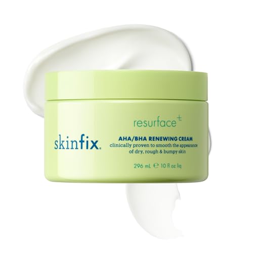 AHA/BHA Body Cream with Fruit Extracts - Exfoliating Moisturizer for Radiance - Vegan Cruelty-Free - 10 oz